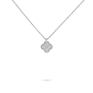 Sweet Alhambra pendant 18K white gold, Diamond VCARO85900