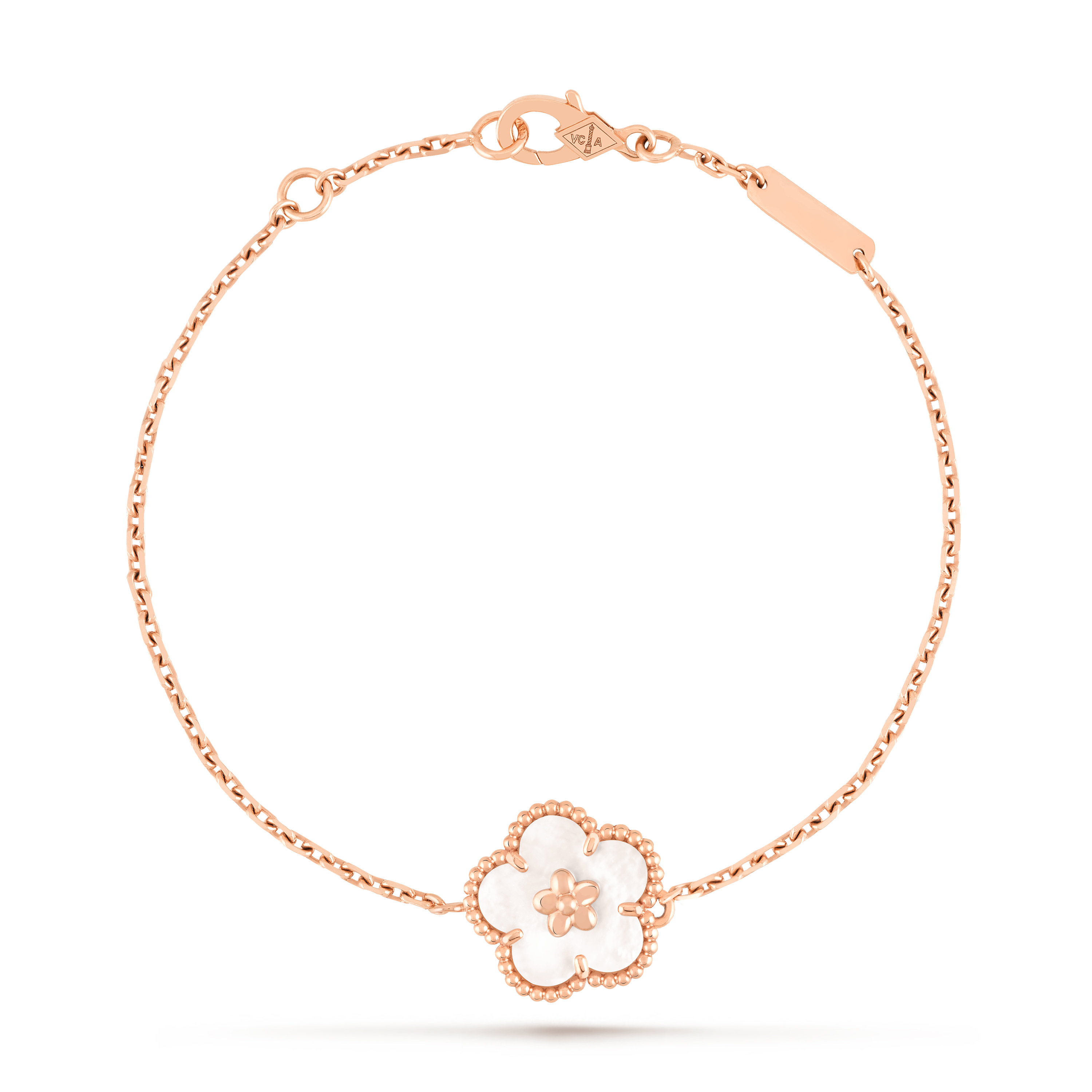 Lucky Spring bracelet, plum blossom18K rose gold, Mother-of-pearl